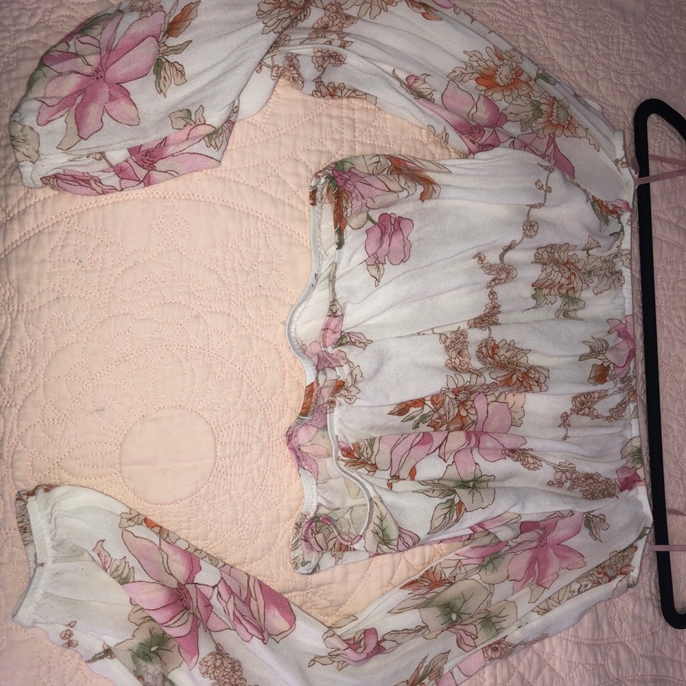 off the shoulder crop top